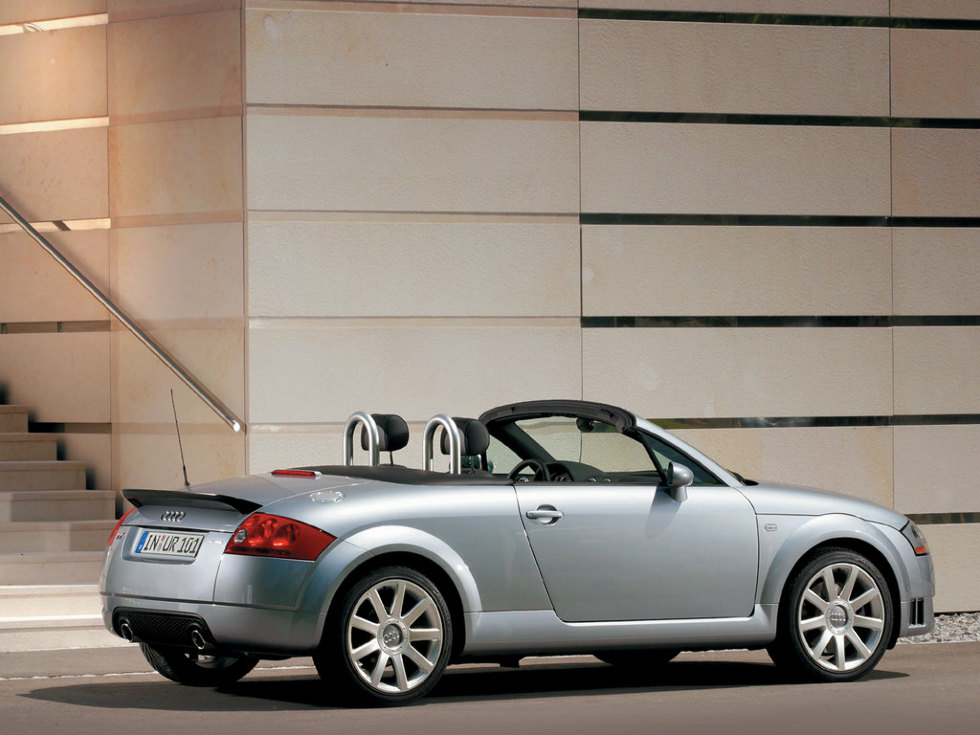 Коврики ЭВА "EVA ромб" для Audi TT I (кабриолет / 8N) 2003 - 2006, серые, 2шт.