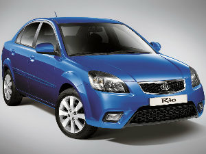 Коврики ЭВА "" для Kia Rio II (седан / JB) 2009 - 2011, ые, 4шт.