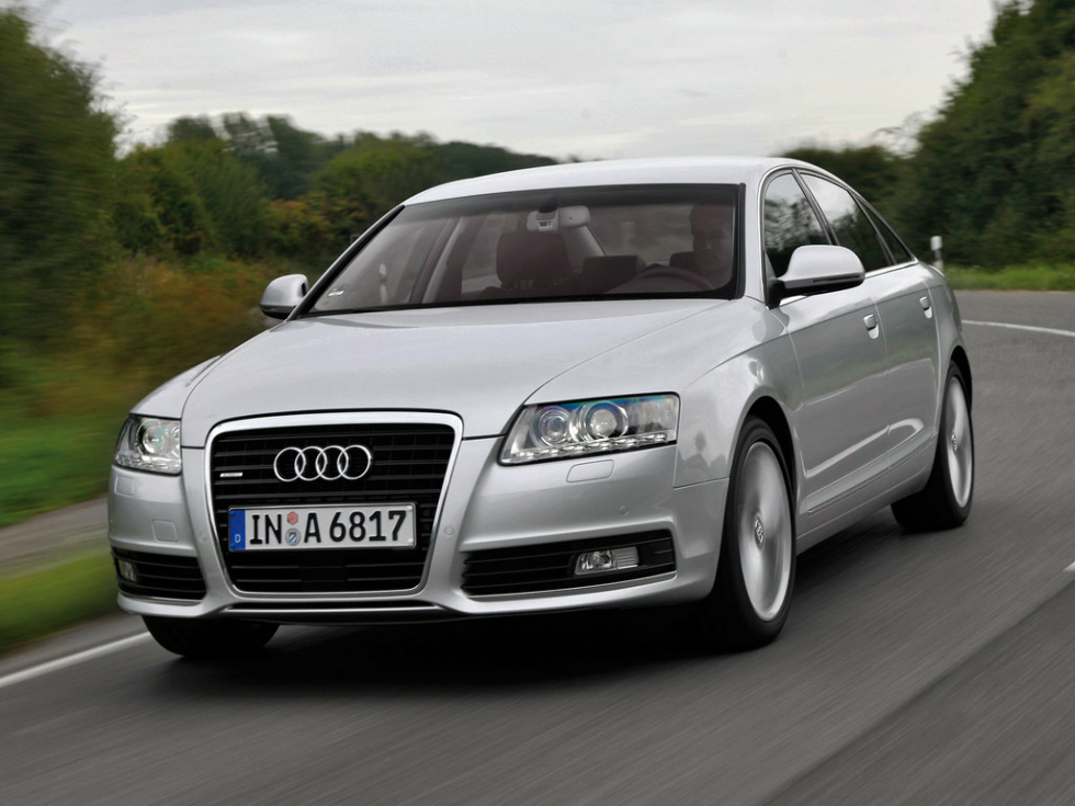 Коврики текстильные "Стандарт" для Audi S6 (седан / C6) 2008 - 2010, черные, 5шт.