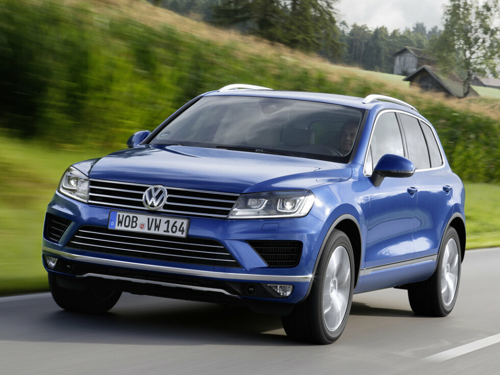 Коврики текстильные "Комфорт" для Volkswagen Touareg II (suv, гибрид / 7P5) 2014 - 2018, бежевые, 5шт.