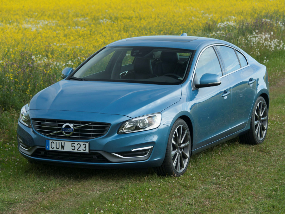 Коврики ЭВА "EVA ромб" для Volvo S60 II (седан) 2013 - 2018, черные, 4шт.