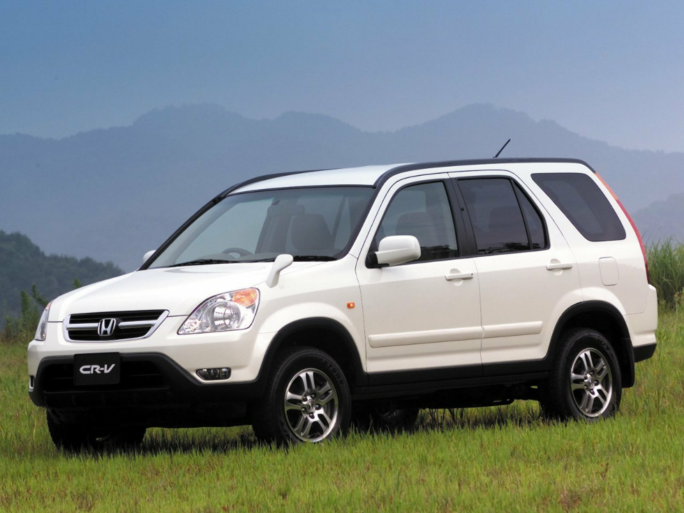 Коврики текстильные "Классик" для Honda CR-V (suv / RD5) 2001 - 2004, темно-серые, 3шт.