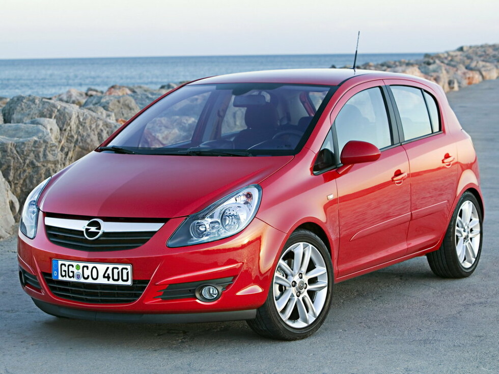 Коврики текстильные "Стандарт" для Opel Corsa IV (хэтчбек 5 дв / D) 2006 - 2011, черные, 5шт.