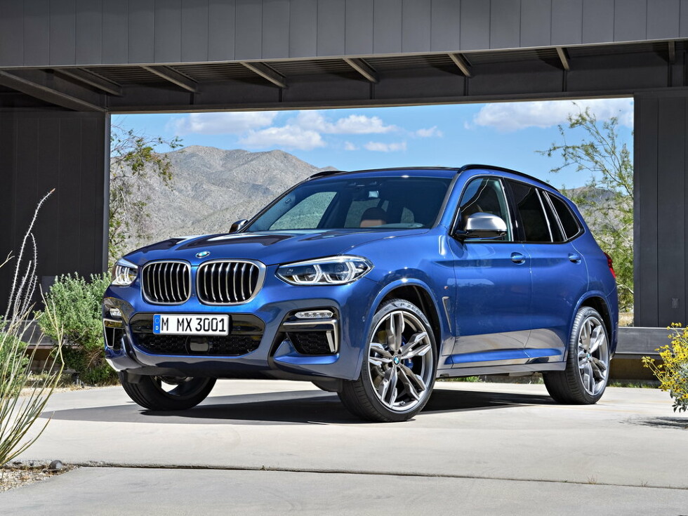 Коврики текстильные "Премиум+" для BMW X3 III (suv / G01) 2017 - 2021, черные, 5шт.