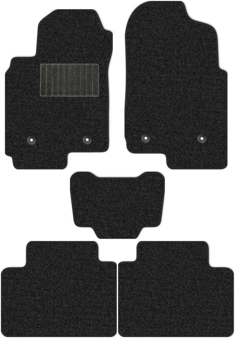 Коврики текстильные "Классик" для FAW Besturm X80 (suv / SUV) 2016 - Н.В., темно-серые, 5шт.