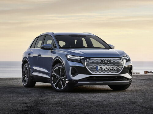 Коврики ЭВА "EVA ромб" для Audi Q4 e-tron I (suv / SUV) 2021 - Н.В., серые, 4шт.