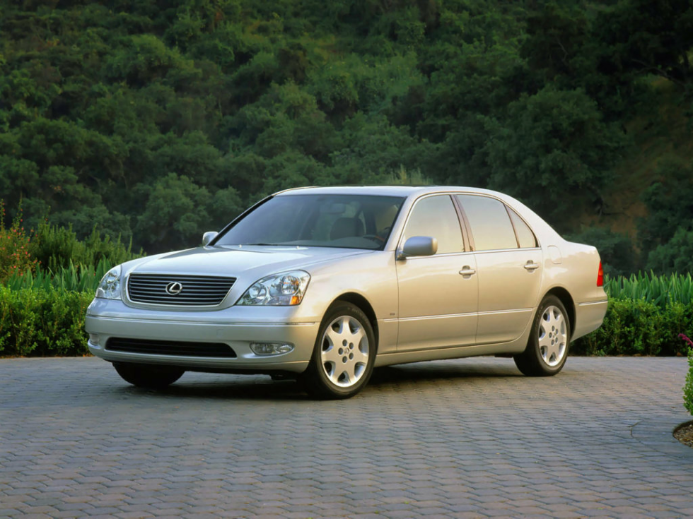 Коврики ЭВА "EVA ромб" для Lexus LS430 (седан / XF30) 2000 - 2003, черные, 4шт.